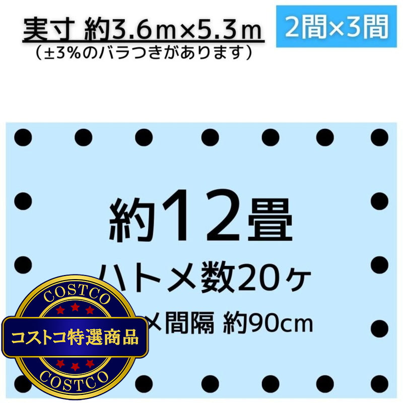 (コストコ) アイネット #3000ブルーシート 3.6 x 5.4m  8セット