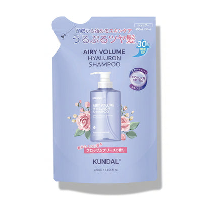 (コストコ) KUNDAL エアリー ボリューム ヒアルロン シャンプー ブロッサムブリーズ 詰め替え 430ml