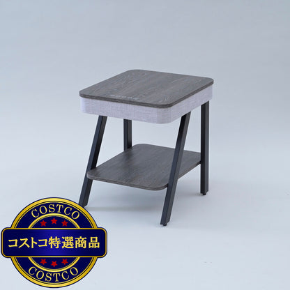 (コストコ) スピーカー付きサイドテーブル グレー