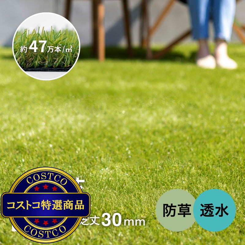 (コストコ) タカショー 人工芝 防草・透水タイプ 1 x 2m