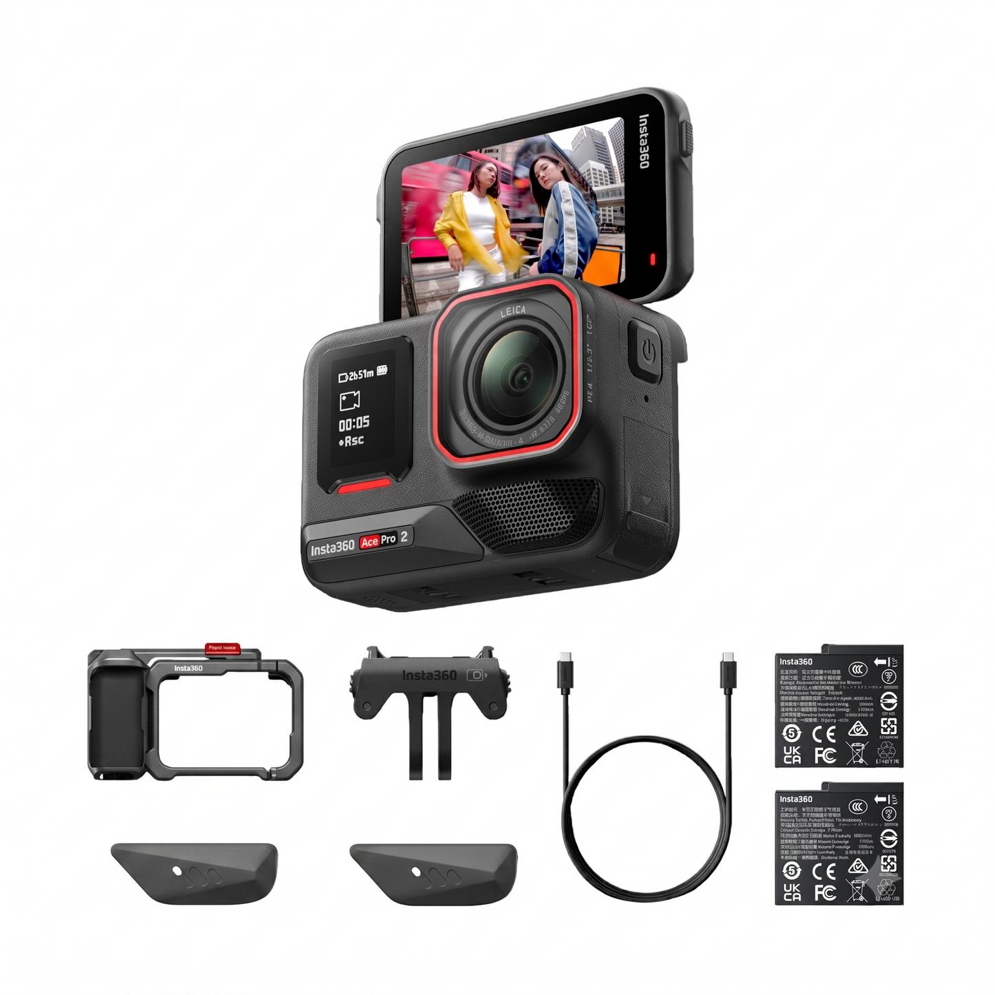 (コストコ) インスタ360 ACE PRO 2 ストリート撮影キット ムーンライト・シルバー