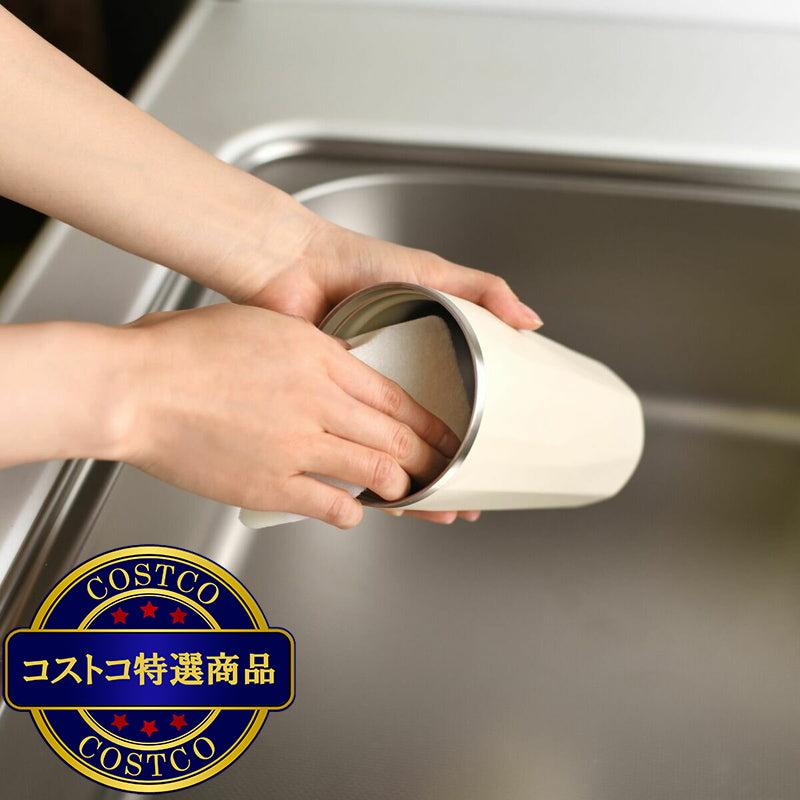 (コストコ) トート ストロー付 2 Way タンブラー 570ml 2本セット アイボリー&チャコールグレー