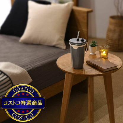 (コストコ) トート ストロー付 2 Way タンブラー 570ml 2本セット アイボリー&チャコールグレー