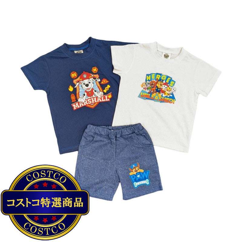 (コストコ) パウ・パトロール キッズ 3点セット（半袖Tシャツ2枚・ボトムス1枚）