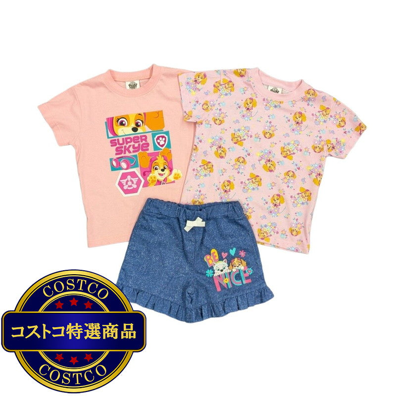 (コストコ) パウ・パトロール キッズ 3点セット（半袖Tシャツ2枚・ボトムス1枚）