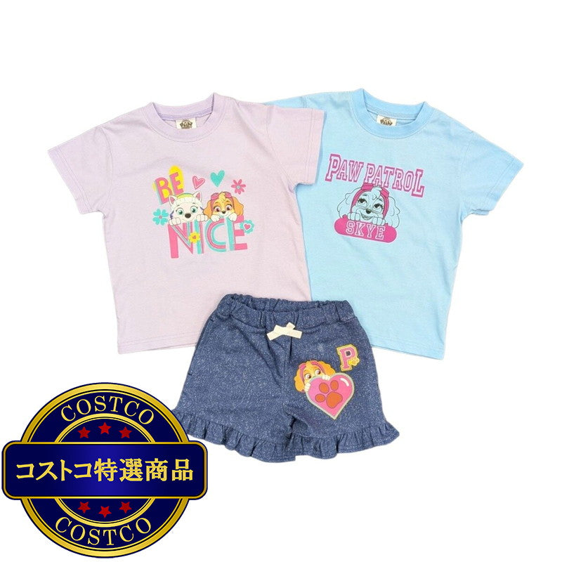 (コストコ) パウ・パトロール キッズ 3点セット（半袖Tシャツ2枚・ボトムス1枚）
