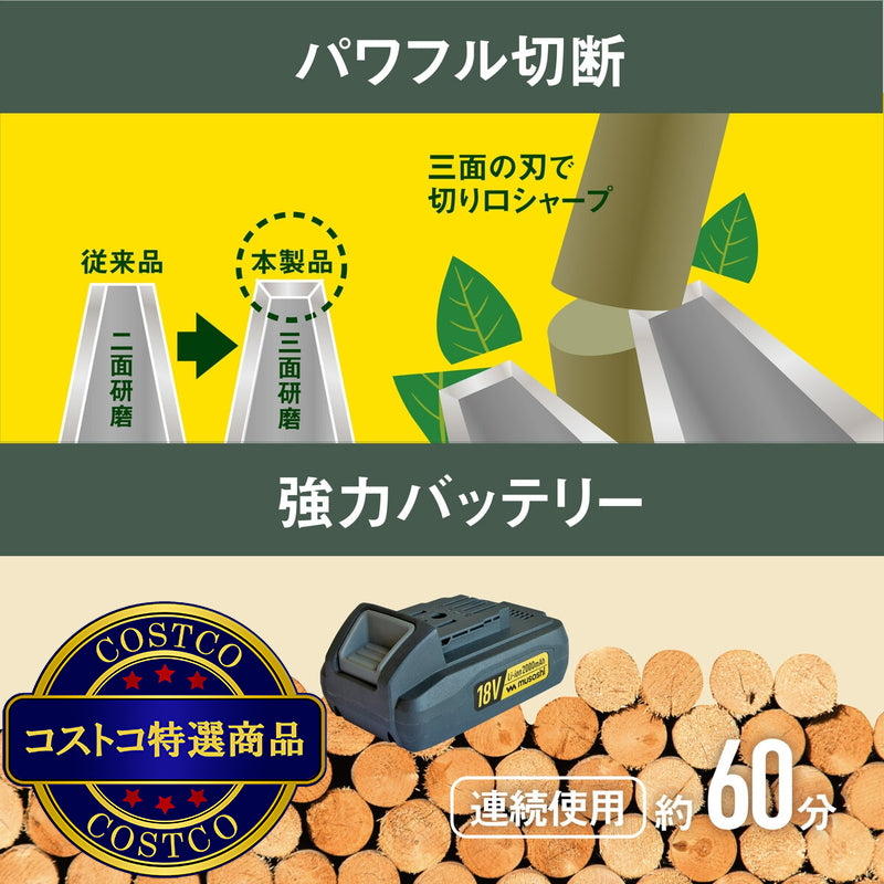 (コストコ) ムサシ 18V 充電式スリムバリカン QP-250