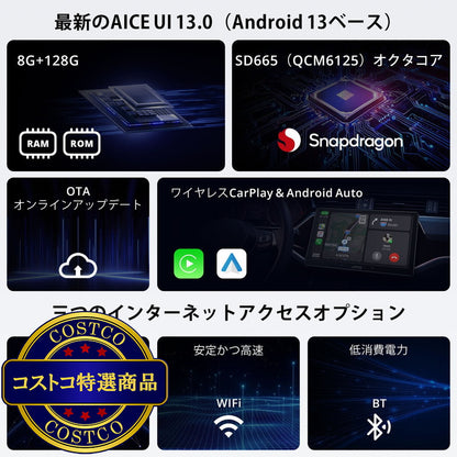 (コストコ) ATOTO ディスプレイオーディオ カーナビ 10.1インチ 1DIN/2DIN X10G110E