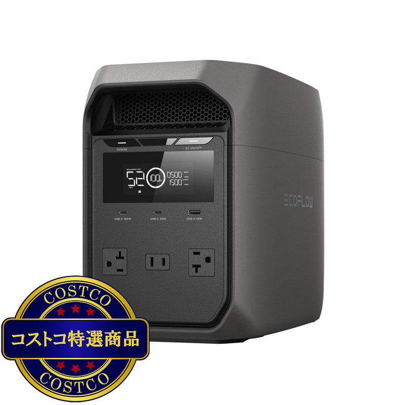 (コストコ) EcoFlow (エコフロー) ポータブル電源 DELTA 3 CLASSIC 容量 1,024Wh
