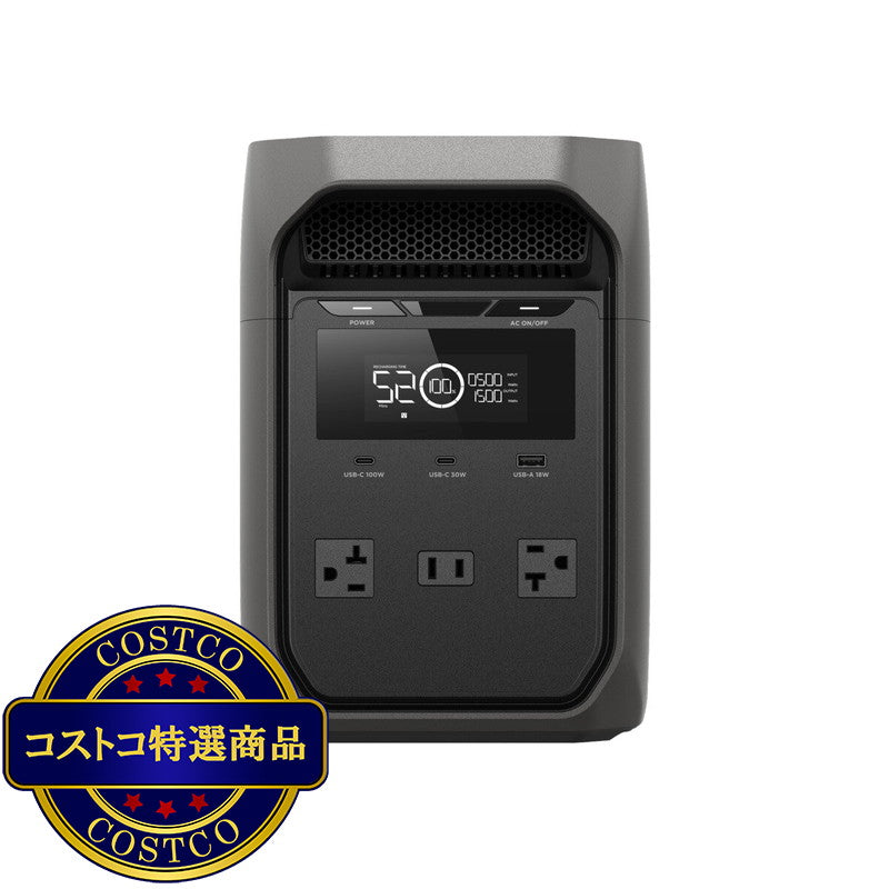 (コストコ) EcoFlow (エコフロー) ポータブル電源 DELTA 3 CLASSIC 容量 1,024Wh