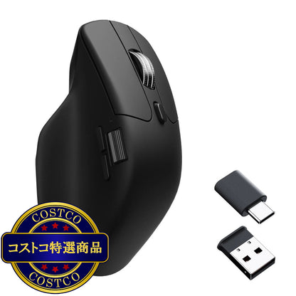 (コストコ) Keychron M6 ワイヤレスマウス ブラック PixArt 3311(1Kポーリングレート) オール静音マイクロスイッチ