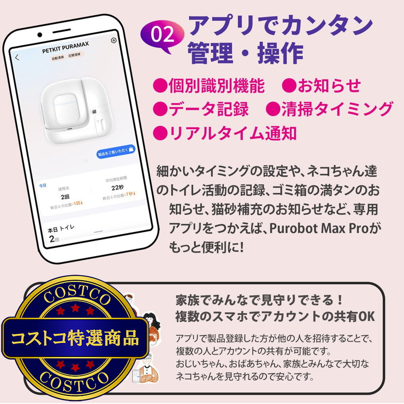 (コストコ) PETKIT カメラ付き 猫用自動トイレ P9904-N
