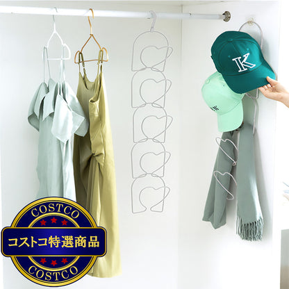 (コストコ) 7Lifeキャップラック ハート形 5個入セット ライトグレー