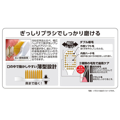 (コストコ) エビス プレミアムケアブラシ シリーズ 6列 レギュラー ふつう