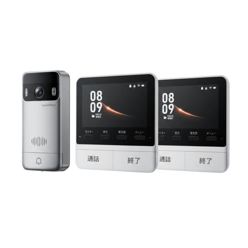 (コストコ) スイッチボット スマートテレビドアホン&増設モニターセット W6802000x2-W6702001