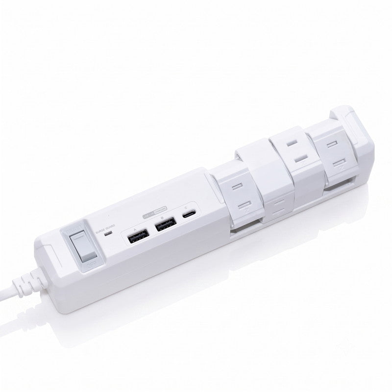 (コストコ) FARGO TAP KING USB 3.4A TYPE-C 回転タップ 延長コード 8個口 TYPE A x 2 TYPE C x 1