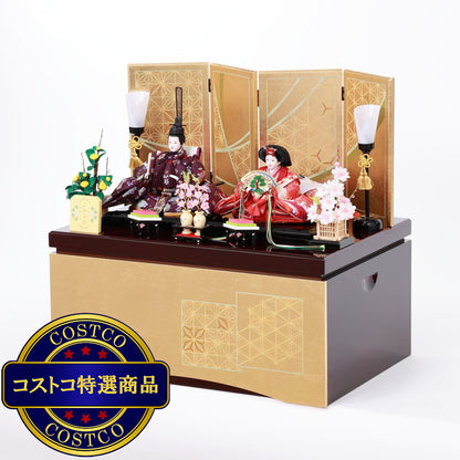(コストコ) ひな人形 親王収納飾り 4M12-CS-204