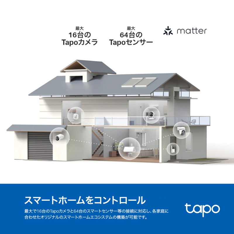 (コストコ) TP-Link Tapo スマートホームベース（H500）& 防犯カメラ(C465KIT 2個セット)