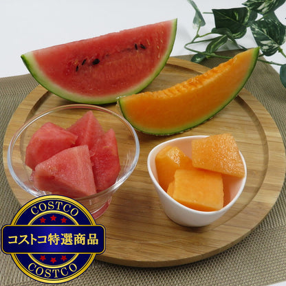 (コストコ) 【7月中旬から順次発送予定】山形県産 黒小玉すいか＆赤肉メロン
